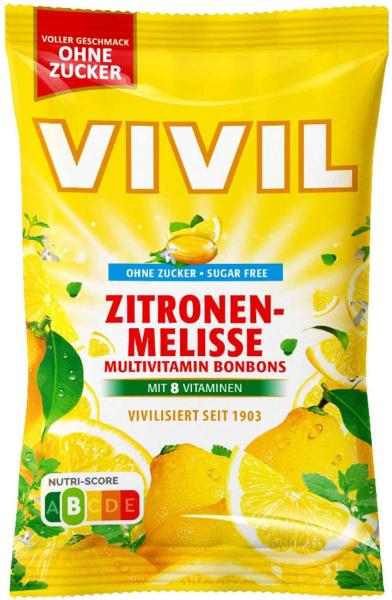 VIVIL - Zitronenmelisse Multivitaminbonbons ohne Zucker 120g